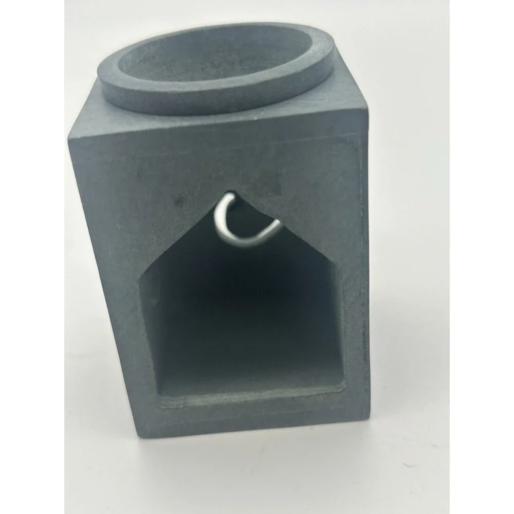 Set Of 3 -Soapstone Incense Oil Diffuser/candle  Hand Carved Ornate Green/Gray